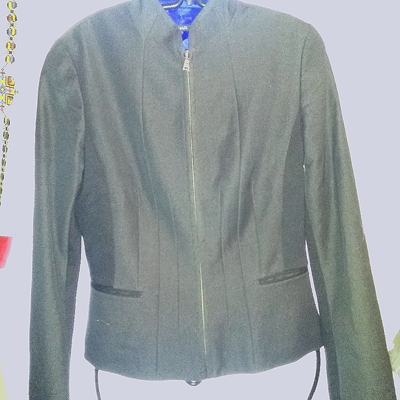 Tahari Jacket Charcoal Tailored 6 - Picture 2 of 15